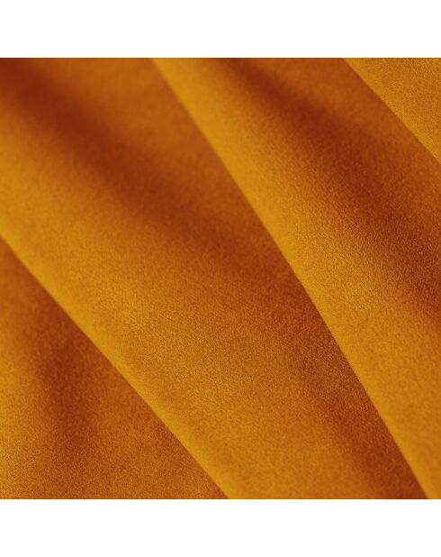 Canapé d'angle gauche Velours Sao 3 Places jaune - 186x180x69 cm