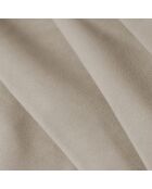 Canapé d'angle droit Velours Sao 3 Places beige - 186x180x69 cm