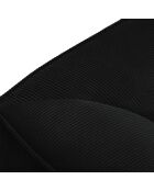 Canapé d'angle droit Velours côtelé Sao 4 Places noir - 273x180x69 cm