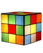 Lampe de chevet cube rubik multicolore 15x15x15 cm
