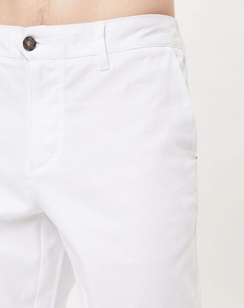 Weiße Chinohose Brix
