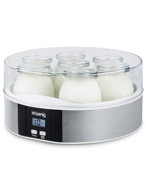 Yogurtiera LCD a 7 vasetti - 7x160 ml