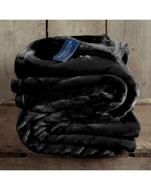 Plaid Cosy noir - 150x200 cm