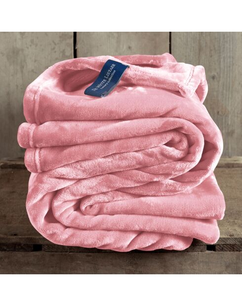 Plaid Cosy rose - 150x200 cm