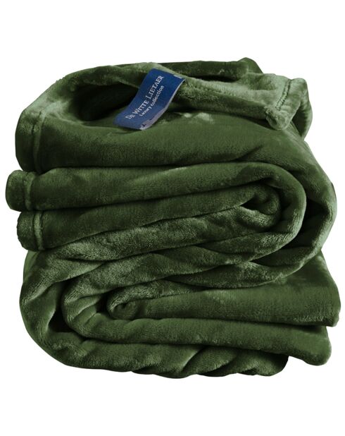 Plaid Cosy kaki - 150x200 cm