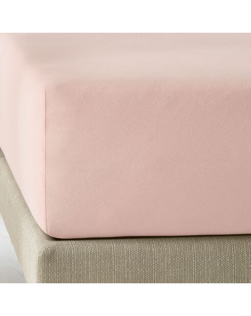 Drap housse Elena rose perle