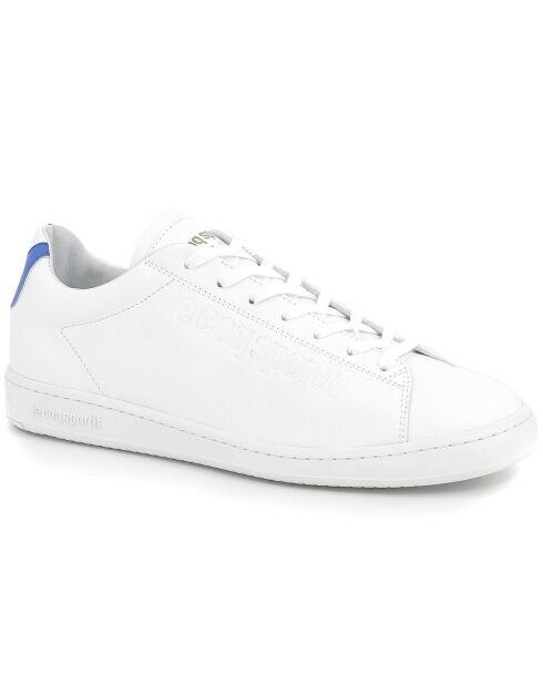 Sneakers en Cuir Blazon Made in France blanc/bleu/rouge