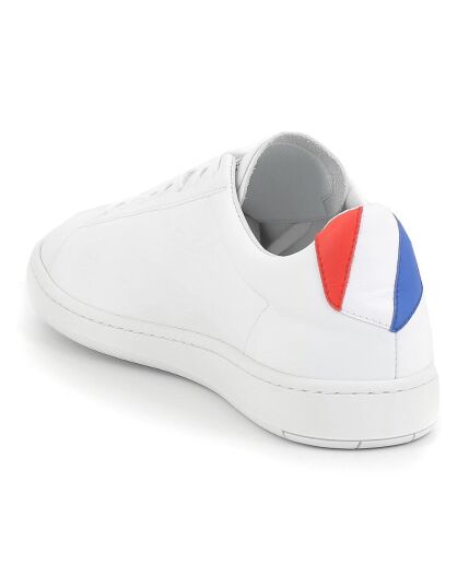 Sneakers en Cuir Blazon Made in France blanc/bleu/rouge