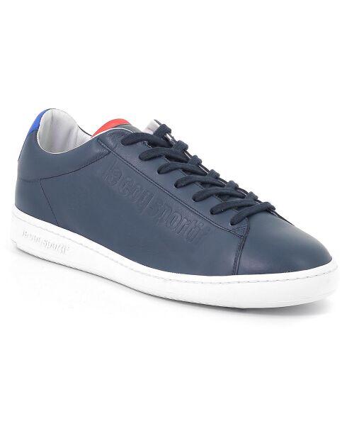 Sneakers en Cuir Blazon Made in France marine