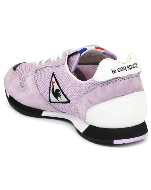 Sneakers en Mesh & Velours de Cuir Made in France Race orchidée