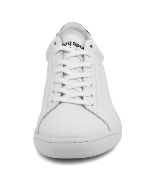 Sneakers en Cuir Blazon Sport Made in France blanc/vert