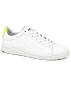 Sneakers en Cuir Blazon Sport Made in France blanc/jaune