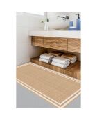 Tapis vinyle Agnan beige - 50x100 cm