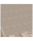 Tapis vinyle Nivarna marron - 50x100 cm
