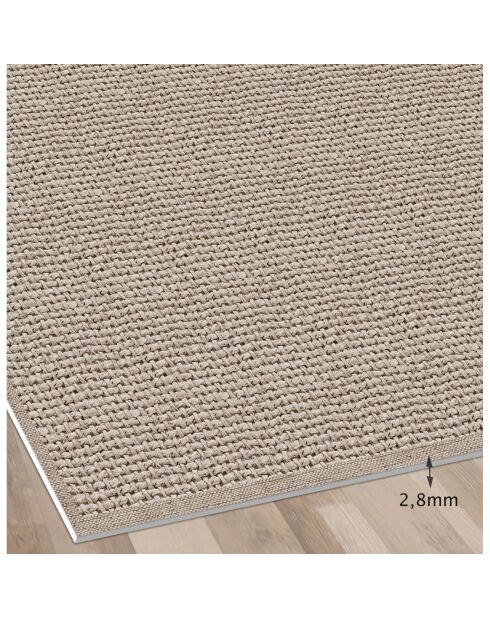 Tappeto vinilico marrone Nivarna - 50x100 cm