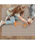 Tapis vinyle Nivarna marron - 50x100 cm