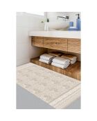Tapis vinyle Chandra beige - 50x100 cm