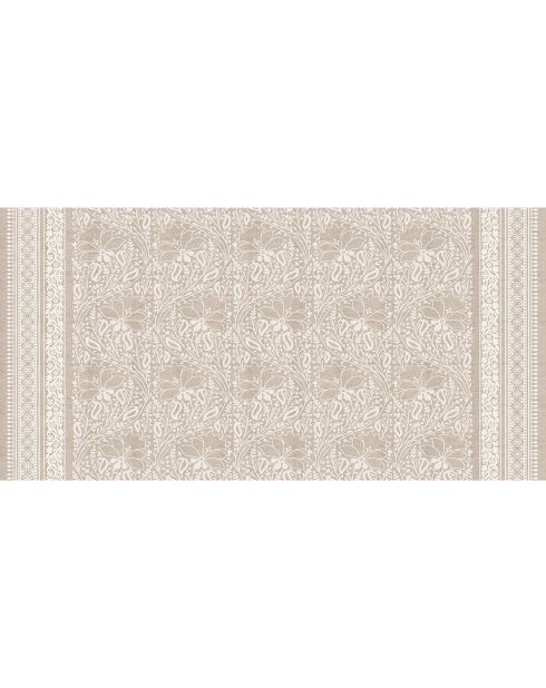 Tapis vinyle Chandra beige - 50x100 cm