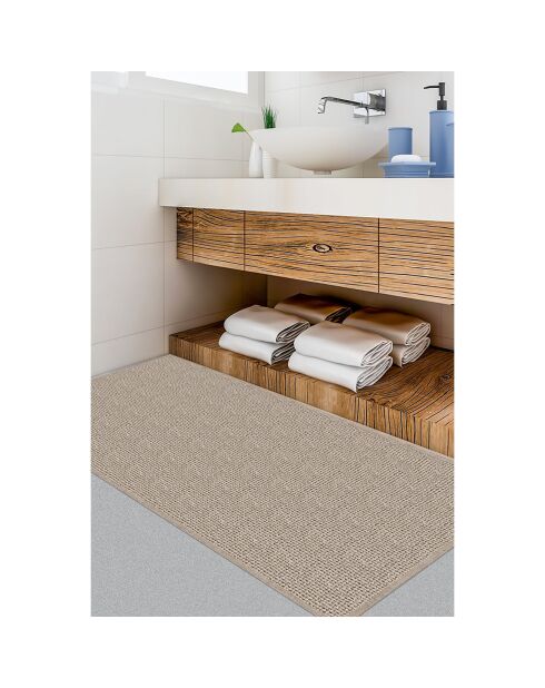 Tapis vinyle Nivarna marron - 50x140 cm