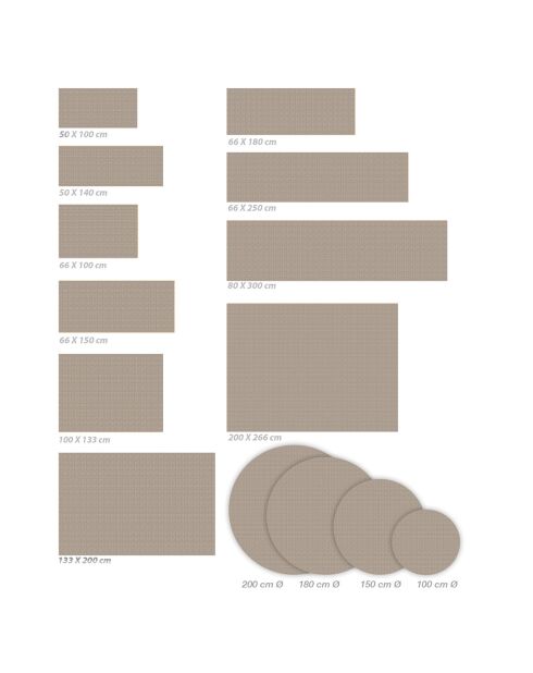 Tapis vinyle Nivarna marron - 50x140 cm