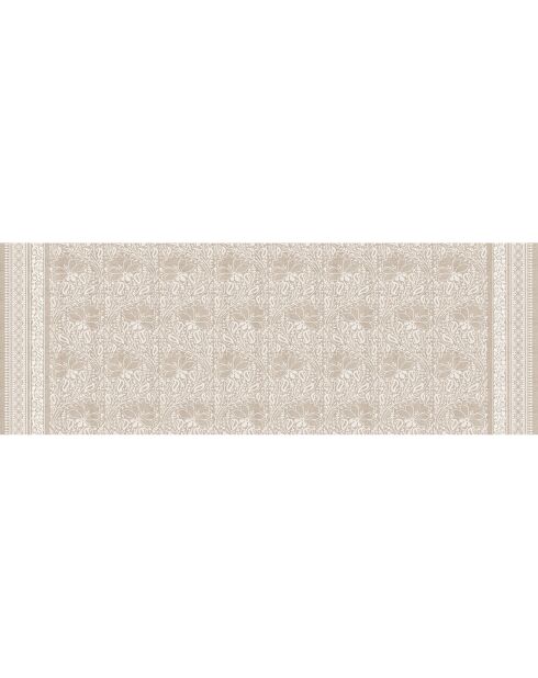 Tapis vinyle Chandra beige - 50x140 cm