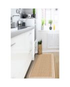 Tapis vinyle Agnan beige - 66x100 cm