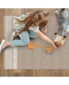 Tapis vinyle Samir beige - 66x100 cm
