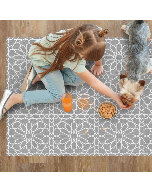 Tapis vinyle Natural arábico gris - 66x100 cm
