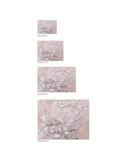 Tapis vinyle Almendro rose - 66x100 cm