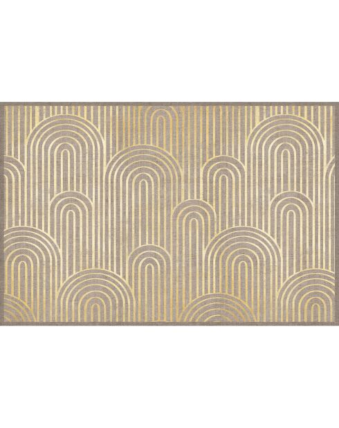 Tapis vinyle Arches dorées Naturelles  multicolore - 66x100 cm