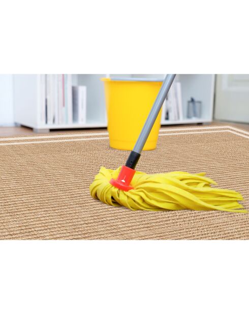 Tapis vinyle Agnan beige - 66x150 cm