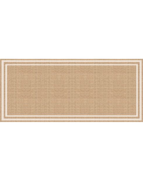 Tapis vinyle Agnan beige - 66x150 cm