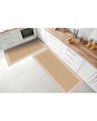 Tapis vinyle Agnan beige - 66x150 cm