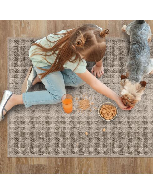 Tapis vinyle Nivarna marron - 66x150 cm