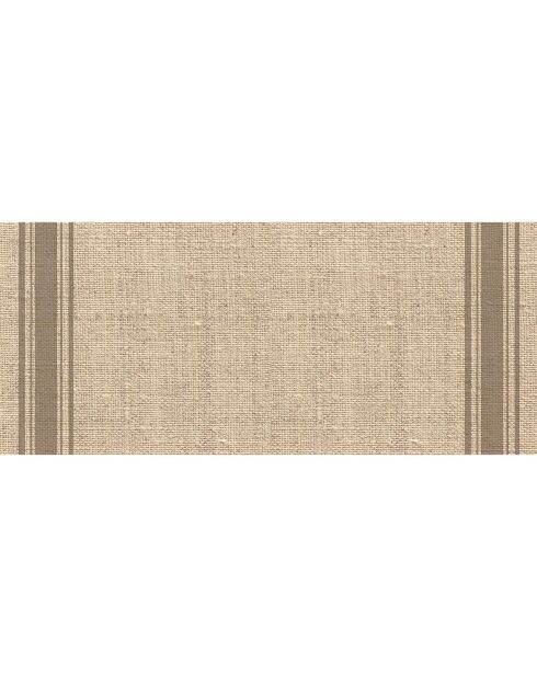 Tapis vinyle Saco bandes marron - 66x150 cm