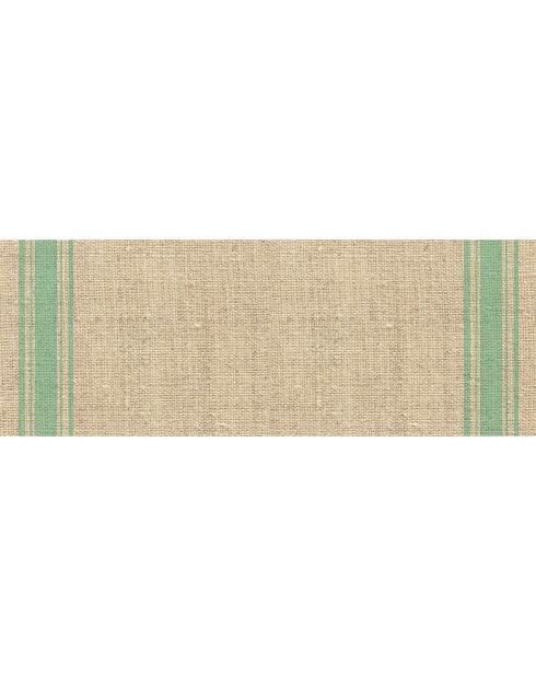 Tappeto vinilico Saco a righe turchesi - 66x150 cm