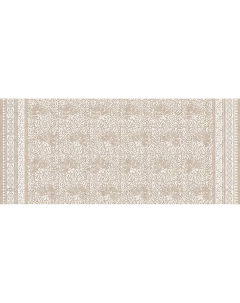 Tapis vinyle Chandra beige - 66x150 cm