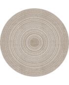 Tappeto vinilico Kamal beige - D.100 cm