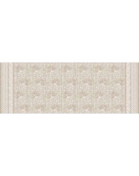 Tapis vinyle Chandra beige - 66x180 cm