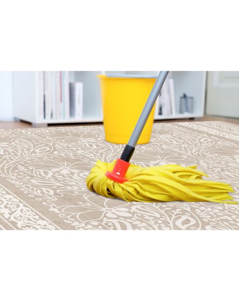 Tapis vinyle Chandra beige - 66x180 cm