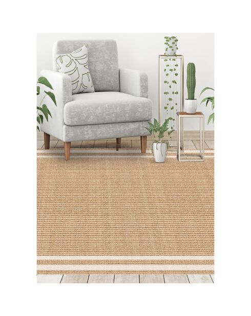 Tapis vinyle Agnan beige - 100x133 cm