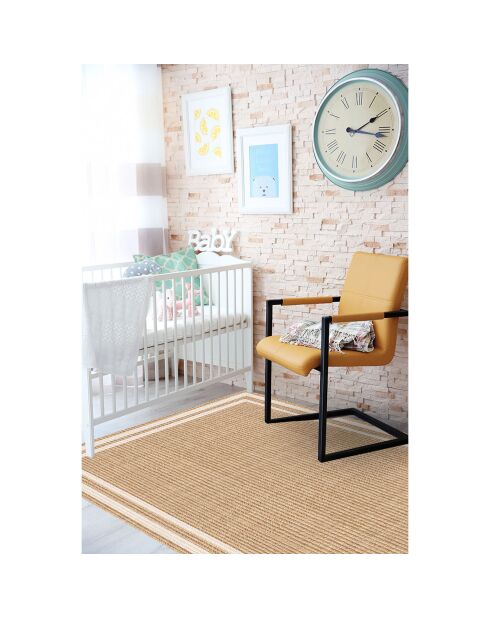Tapis vinyle Agnan beige - 100x133 cm