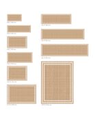Tapis vinyle Agnan beige - 100x133 cm