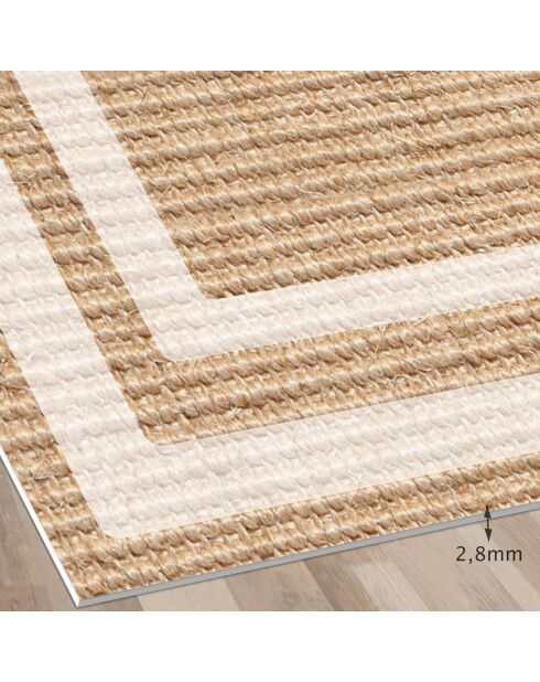 Tapis vinyle Agnan beige - 100x133 cm
