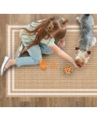 Tapis vinyle Agnan beige - 100x133 cm