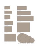 Tapis vinyle Nivarna marron - 100x133 cm
