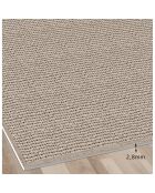 Tapis vinyle Nivarna marron - 100x133 cm
