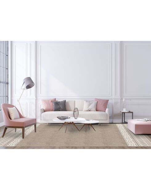 Beiger Vinylteppich Samir - 100x133 cm