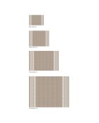 Tapis vinyle Samir beige - 100x133 cm