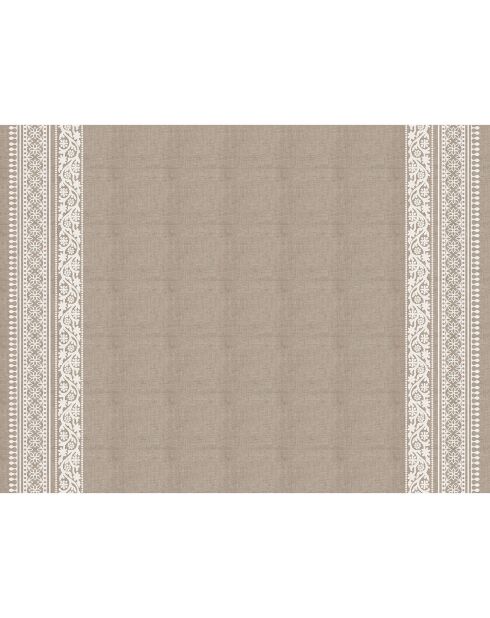 Tapis vinyle Samir beige - 100x133 cm